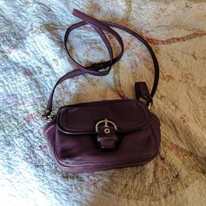 Plum coach bag